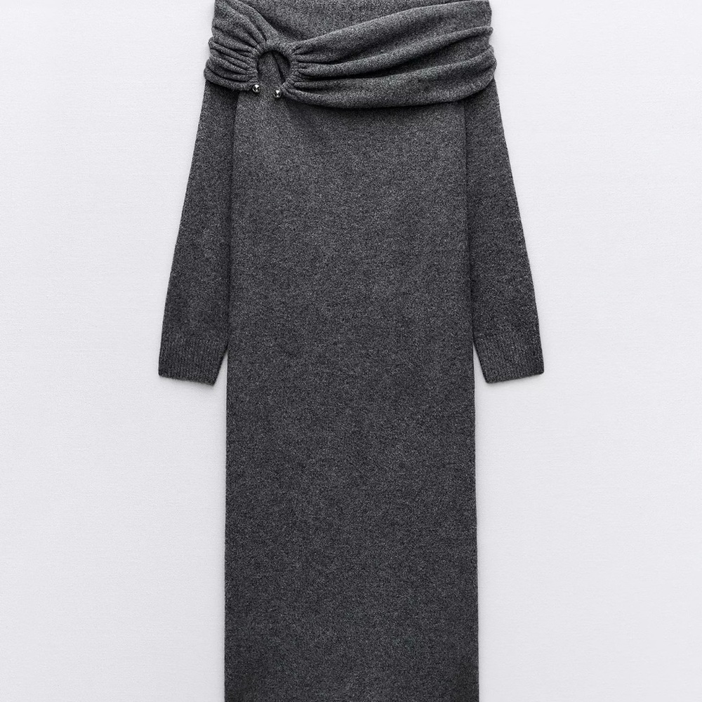 Worn 1x Zara off shoulder Sweater Dress
